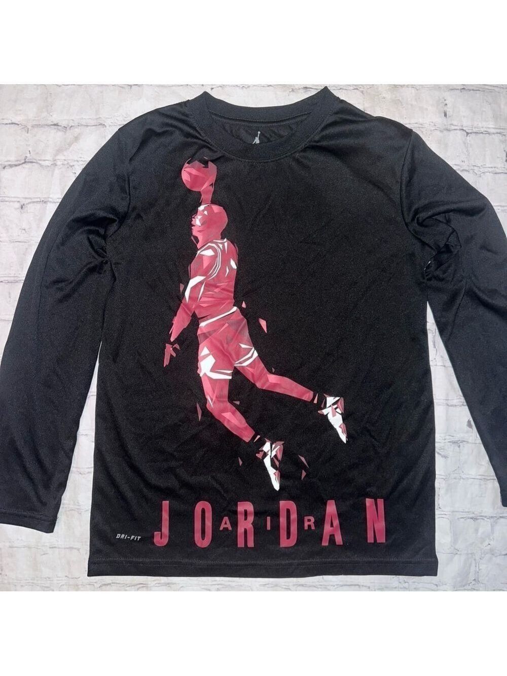 EUC Boy’s Large Air Jordan LS Basketball Performance TShirt